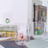  Cốc Thủy Tinh Giáng Sinh Không Quai 