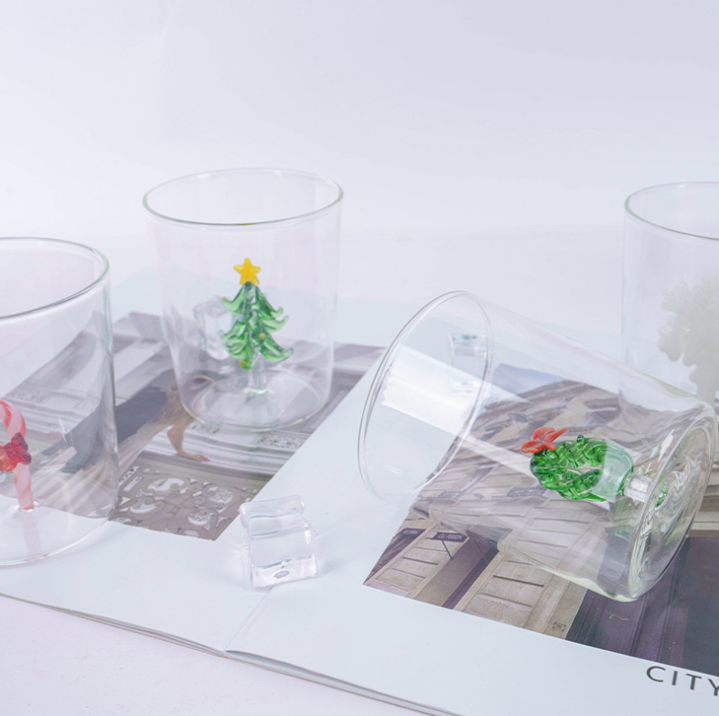  Cốc Thủy Tinh Giáng Sinh Không Quai 