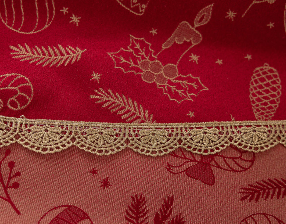  Khăn Trải Bàn Christmas Đỏ HoHoHo 