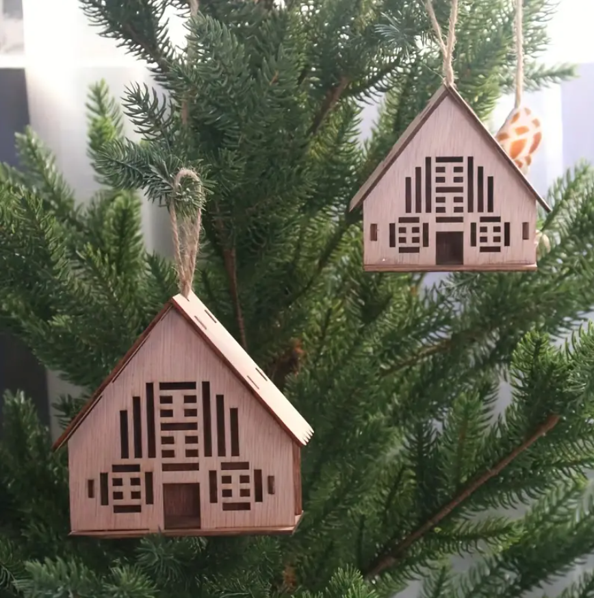  Cây Thông Noel Cabin Gỗ 