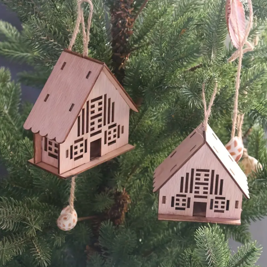  Cây Thông Noel Cabin Gỗ 