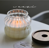  Nến Thơm Woosi Thủy Tinh Nắp Gỗ 