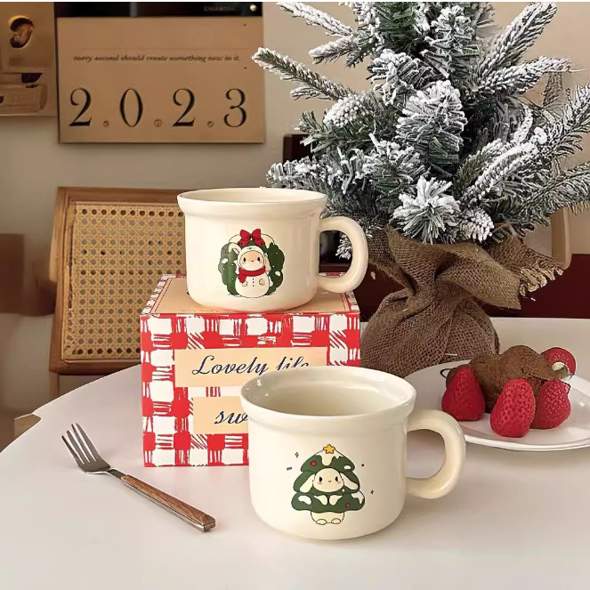  Cốc Lovely Bunny Giáng Sinh 