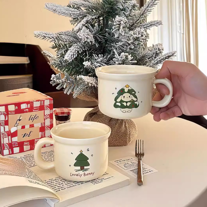  Cốc Lovely Bunny Giáng Sinh 