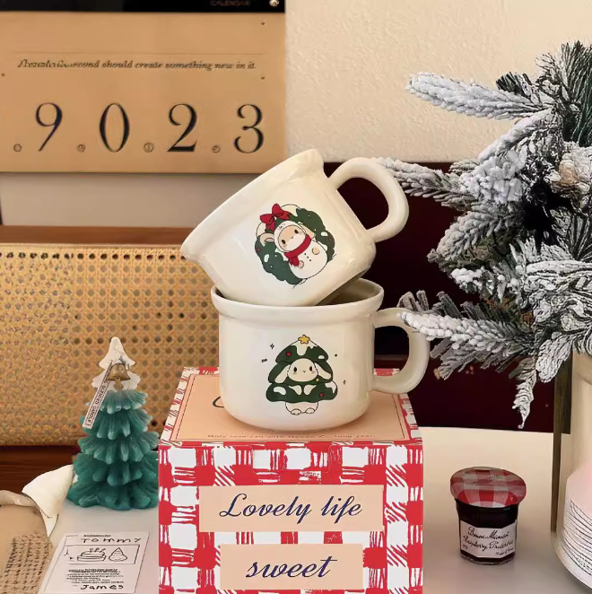  Cốc Lovely Bunny Giáng Sinh 