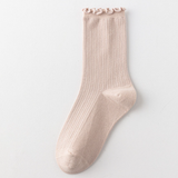  Tất Trơn Basic Viền Sóng 