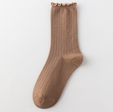  Tất Trơn Basic Viền Sóng 