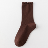  Tất Trơn Basic Viền Sóng 