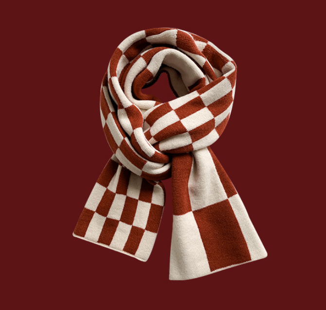  Khăn Quàng Cổ Họa Tiết Đỏ 