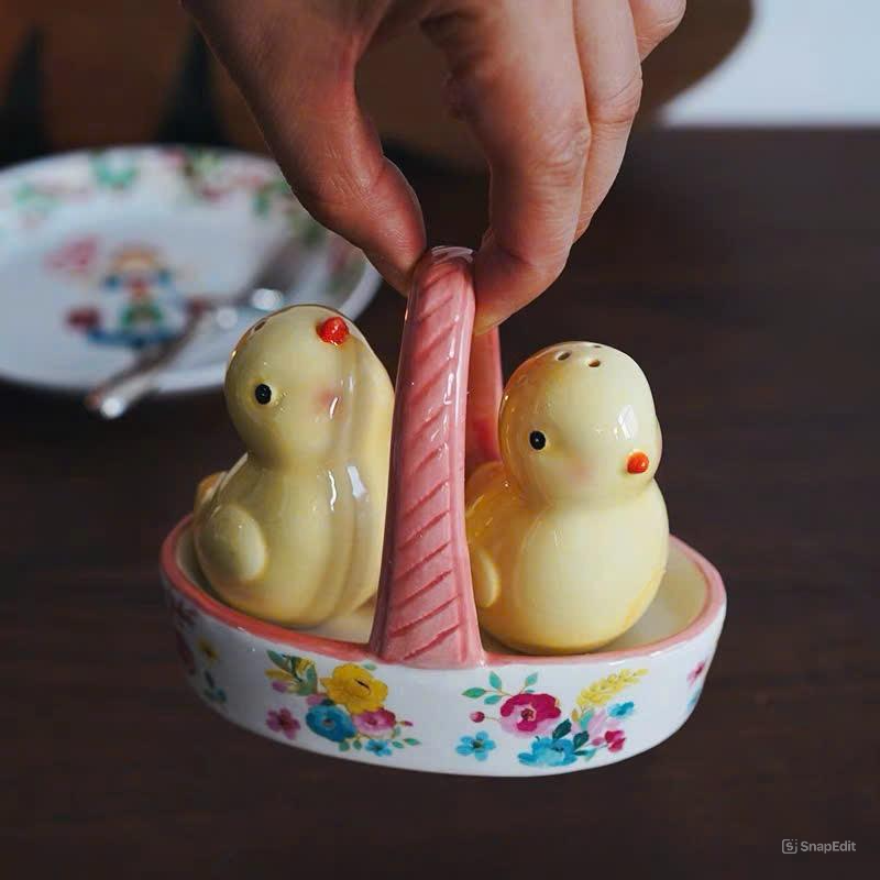  Set Lọ Gia Vị Vịt Vàng 