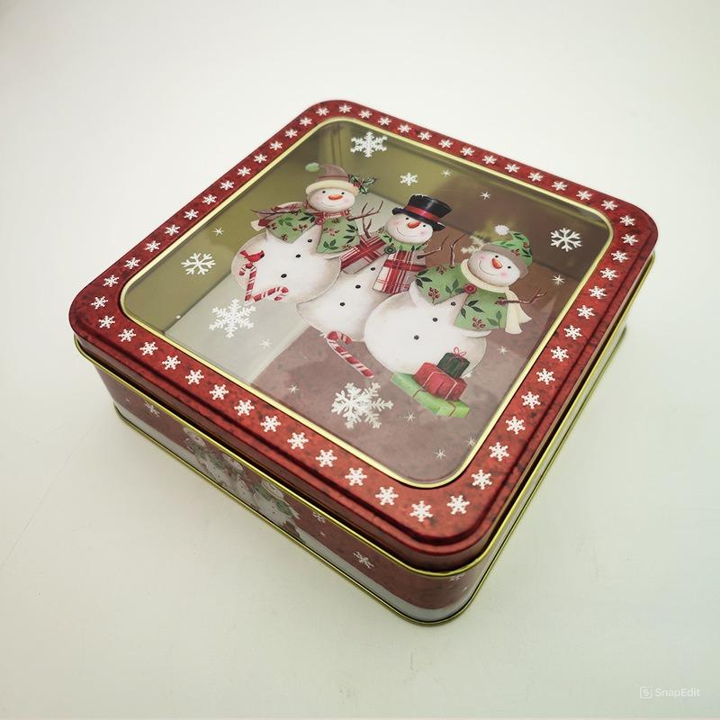  Hộp Thiếc Xmas Bông Tuyết 