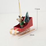  Treo Trang Trí Xmas Xe Trượt Tuyết 