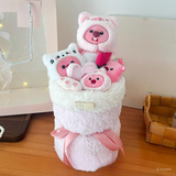  Bó Hoa Gấu Bông Bọc Vải 