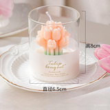  Cốc Nến Thủy Tinh Bó Tulip 