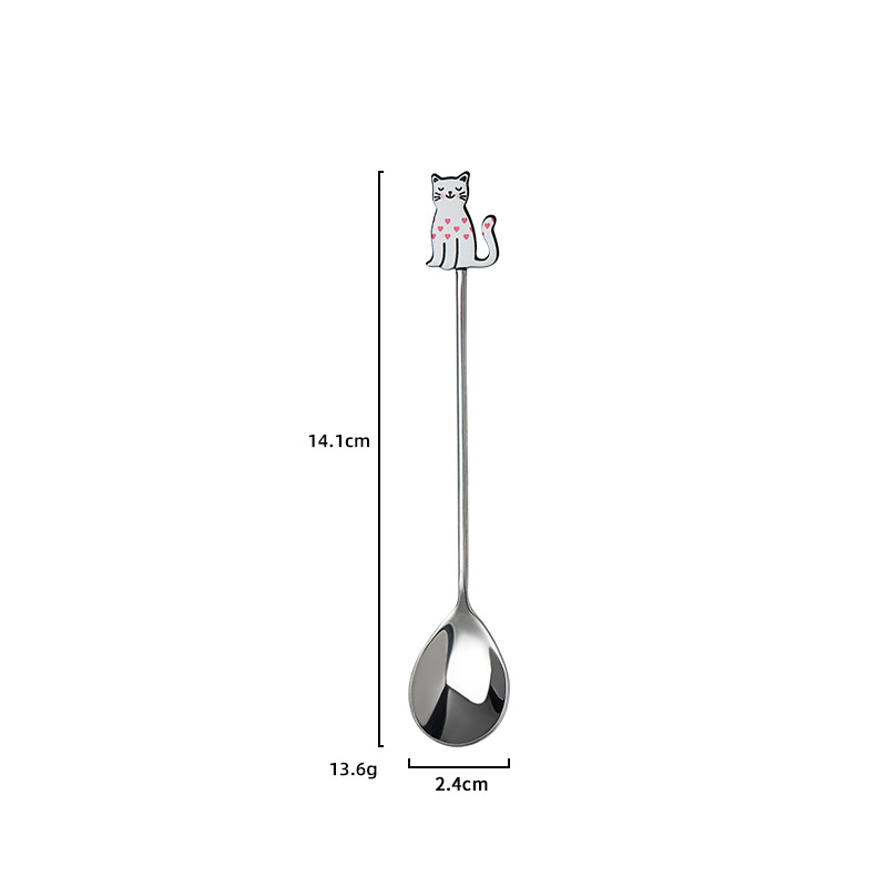 Thìa Inox Bạc Animal 