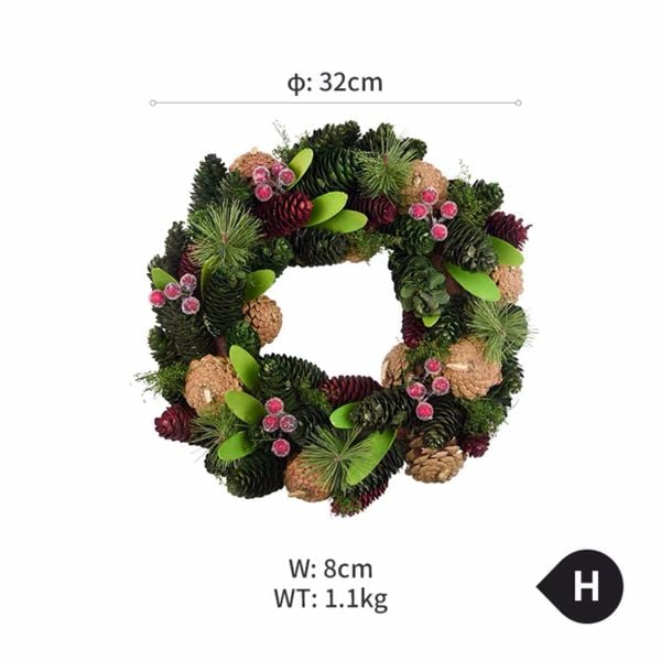  Vòng Giáng Sinh Thông Dài 