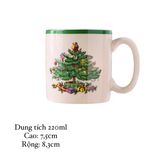  Cốc Cây Thông Viền Xanh 