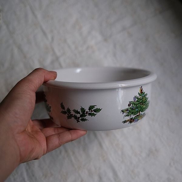  Bát Sứ Trắng Cây Thông 