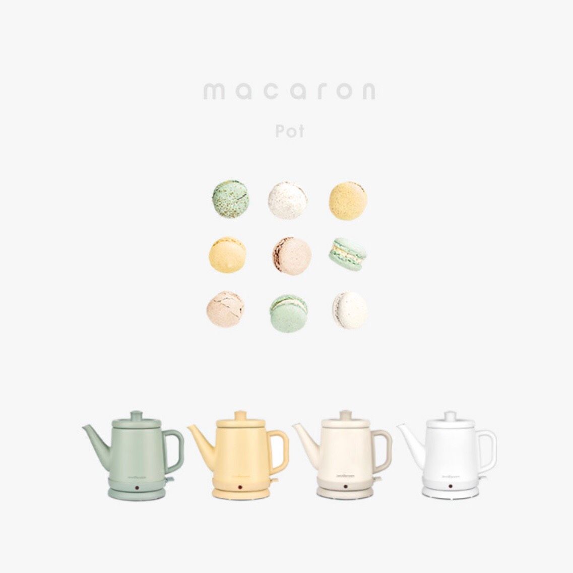  Ấm Đun Siêu Tốc Macaron Jenniferoom 