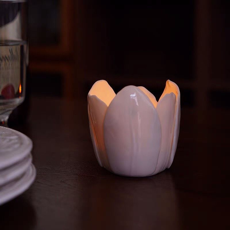  Đế Nến Hoa Tulip 