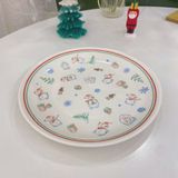  Cốc, Đĩa Vẽ Màu Sáp Giáng Sinh 