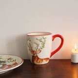  Cốc Hươu Viền Đỏ 