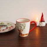  Cốc Hươu Viền Đỏ 