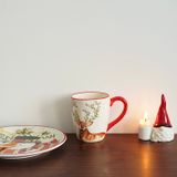  Cốc Hươu Viền Đỏ 