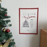  Tấm Vải Merry Viền Đỏ 