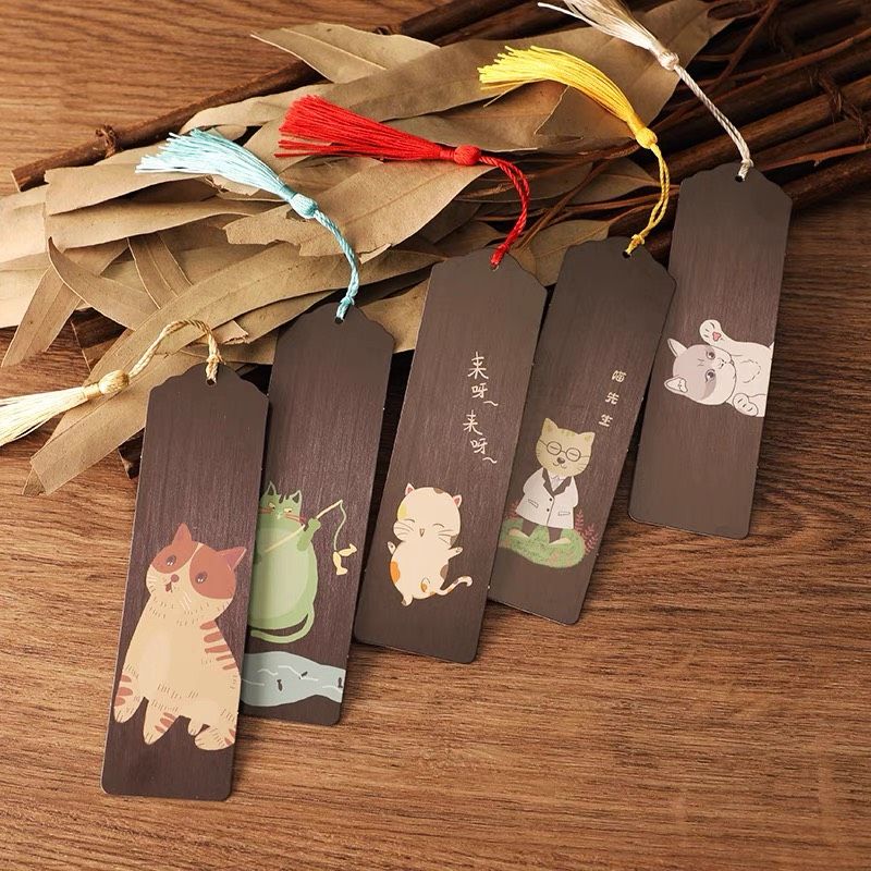  Set 5 Bookmark Mèo 