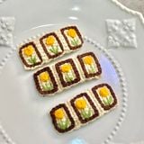  Kẹp Tóc Hoa Đan Len 