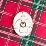  Tranh Gốm Giáng Sinh Trắng 