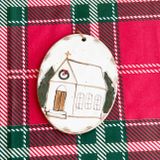  Tranh Gốm Giáng Sinh Trắng 