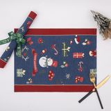  Khăn Trải Bàn Xmas Viền Đỏ 