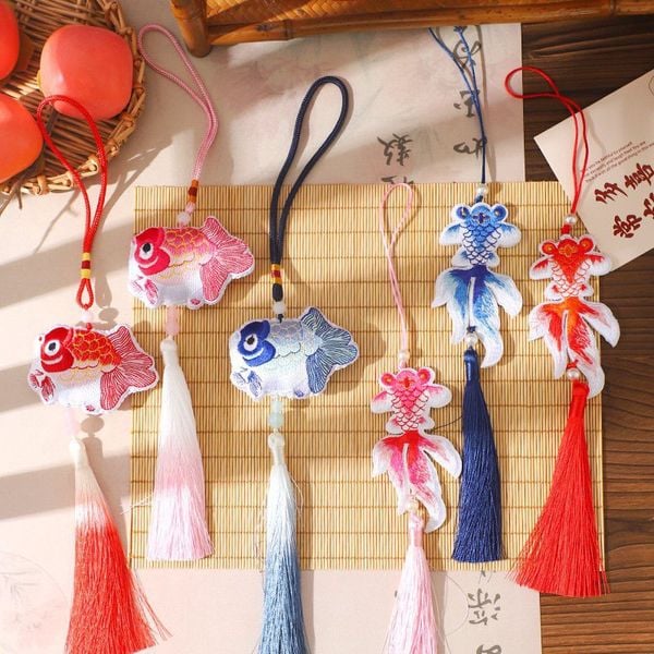  Treo Tua Thêu DIY Cá Koi 