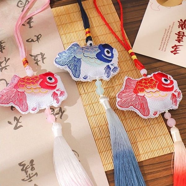  Treo Tua Thêu DIY Cá Koi 