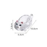  Đĩa Gia Vị Mèo Thủy Tinh 