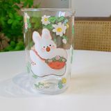  Cốc Thủy Tinh Thỏ Tinh Nghịch 