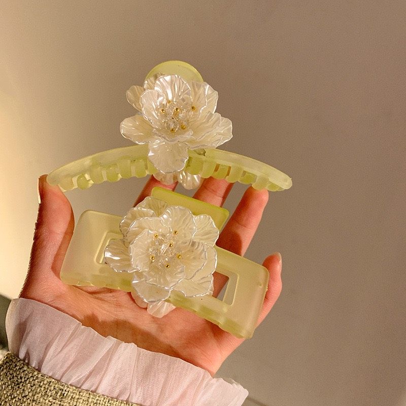  Kẹp Tóc Hoa Trà Trắng 