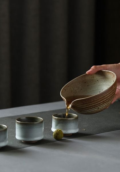  Bát Trà Gốm Thô 