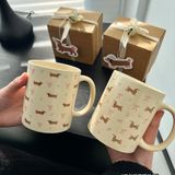  Cốc Cún Nơ Hồng 