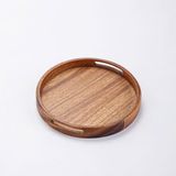 Khay Gỗ Óc Chó Tròn 