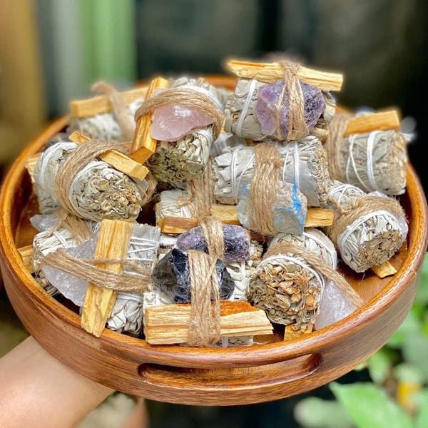  Xô Thơm Mix Palo Santo & Thạch Anh 