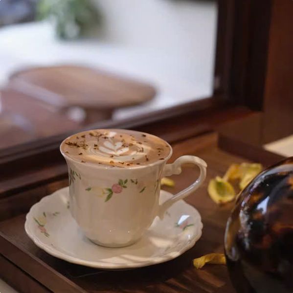  Set Tách, Đĩa Cafe Kiểu Pháp 