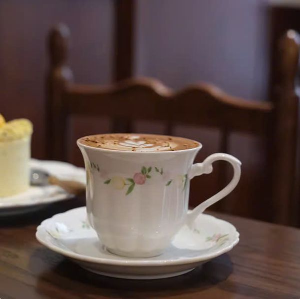  Set Tách, Đĩa Cafe Kiểu Pháp 