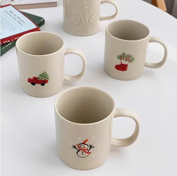  Cốc Giáng Sinh Màu Men 