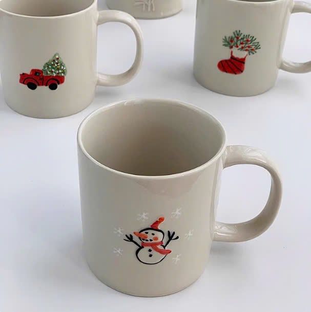  Cốc Giáng Sinh Màu Men 