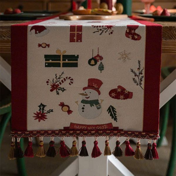  Khăn Trải Bàn Người Tuyết Xmas 