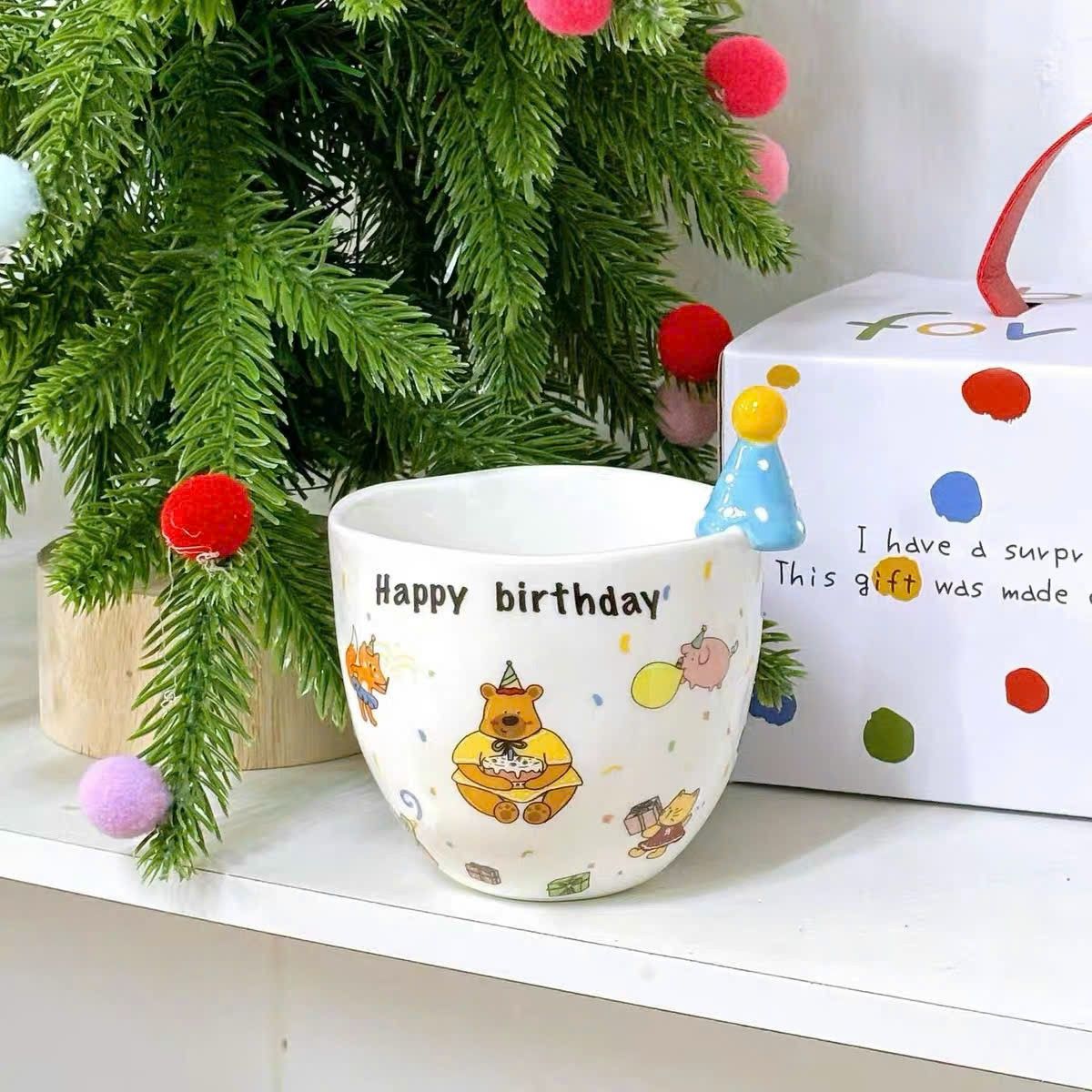 Cốc Happy Birthday Party – A Little Leaf