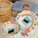  Bát, Đĩa Mèo Lười Dễ Thương 